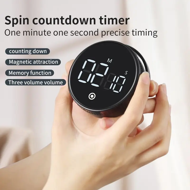 2022 New Trends Lcd Display Digital Kitchen Lab Countdown Timer Magnetic Count-down Up Clock Time Reminder