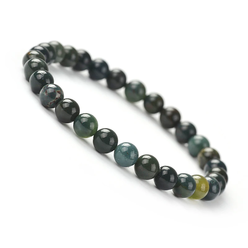 Cliobeads 6mm Small Stone Beads Bracelet Green Aventurine Moonstone Crystal Bead Bracelet Healing Crystal Bracelet