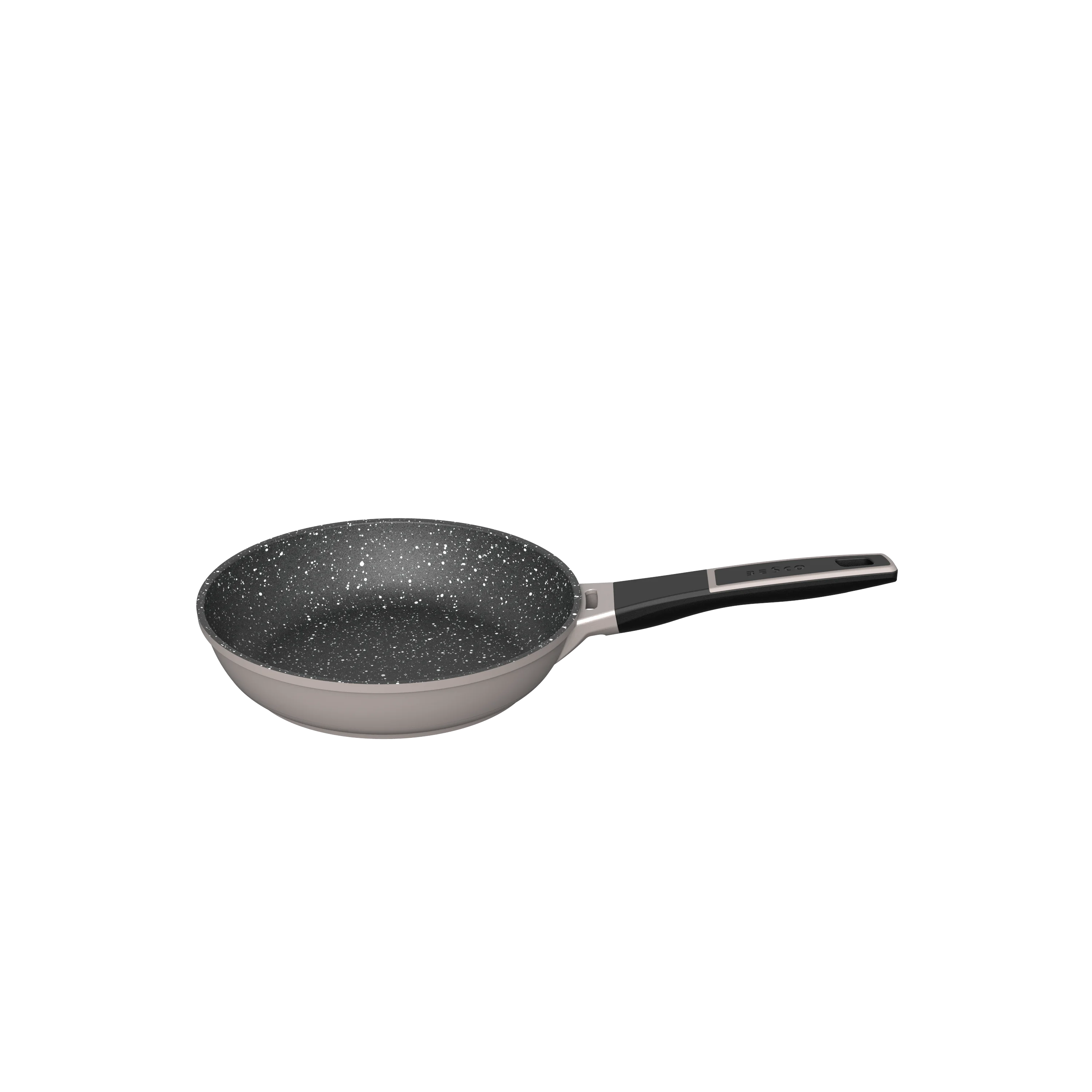 BESCO Khaki Nwe Classic Series Egg Frying Pan 2 Hole Non-Stick Frying Pan Bakelite With Sofe Touch+nylon Insert