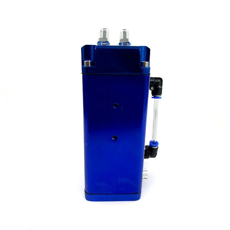 
Auto engine blue square aluminum car oil catch can diesel 
