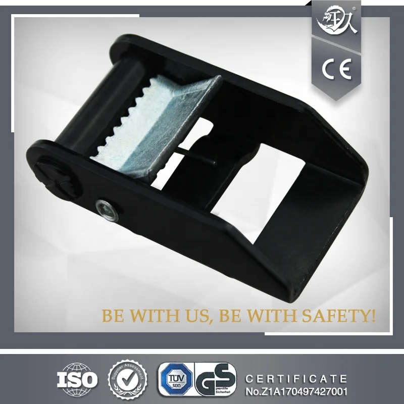 Black Powder Coated Cam Buckle 25MM Metal Cam Buckle