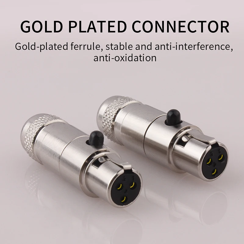 High quality Mini XLR 3 Pin  Female Plug XLR Audio Microphone Connector MIC for Cable Soldering Straight Adapter