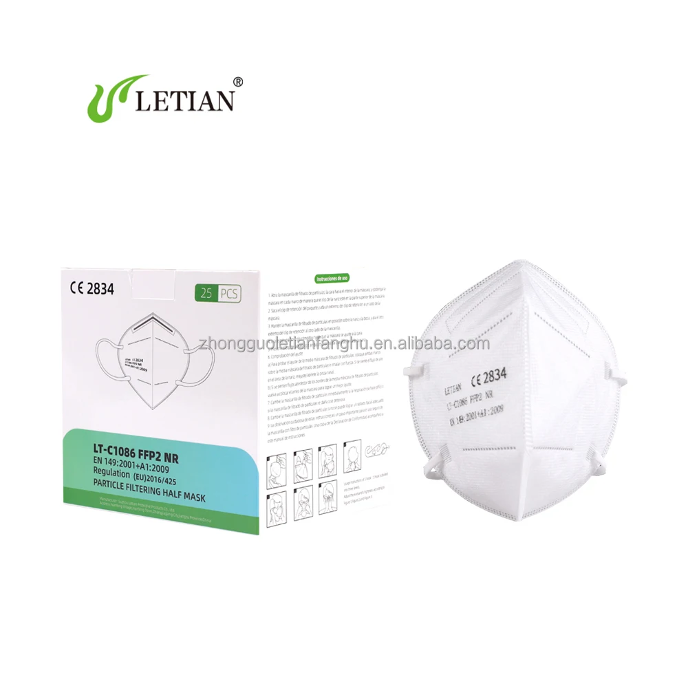 Letian  Ready To Ship ffp2 masks en 149 ce cubrebocas Respirators filter kn95 Mascarillas ffp2 face mask ffp2mask