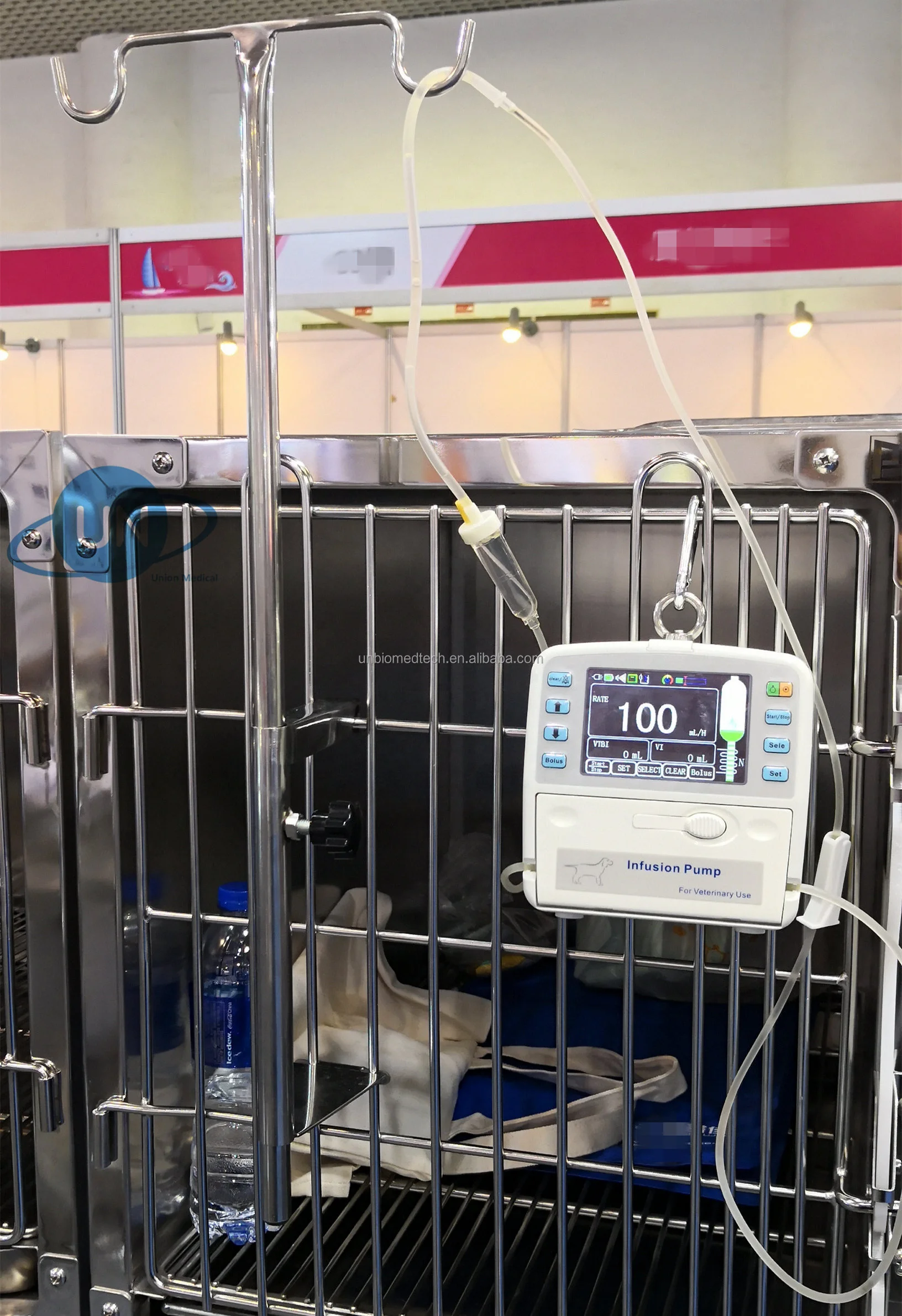 Медицинское оборудование 2 процессора 3 5 дюймов сенсорный экран ветеринарный инфузионный насос с теплой функцией UNB12V