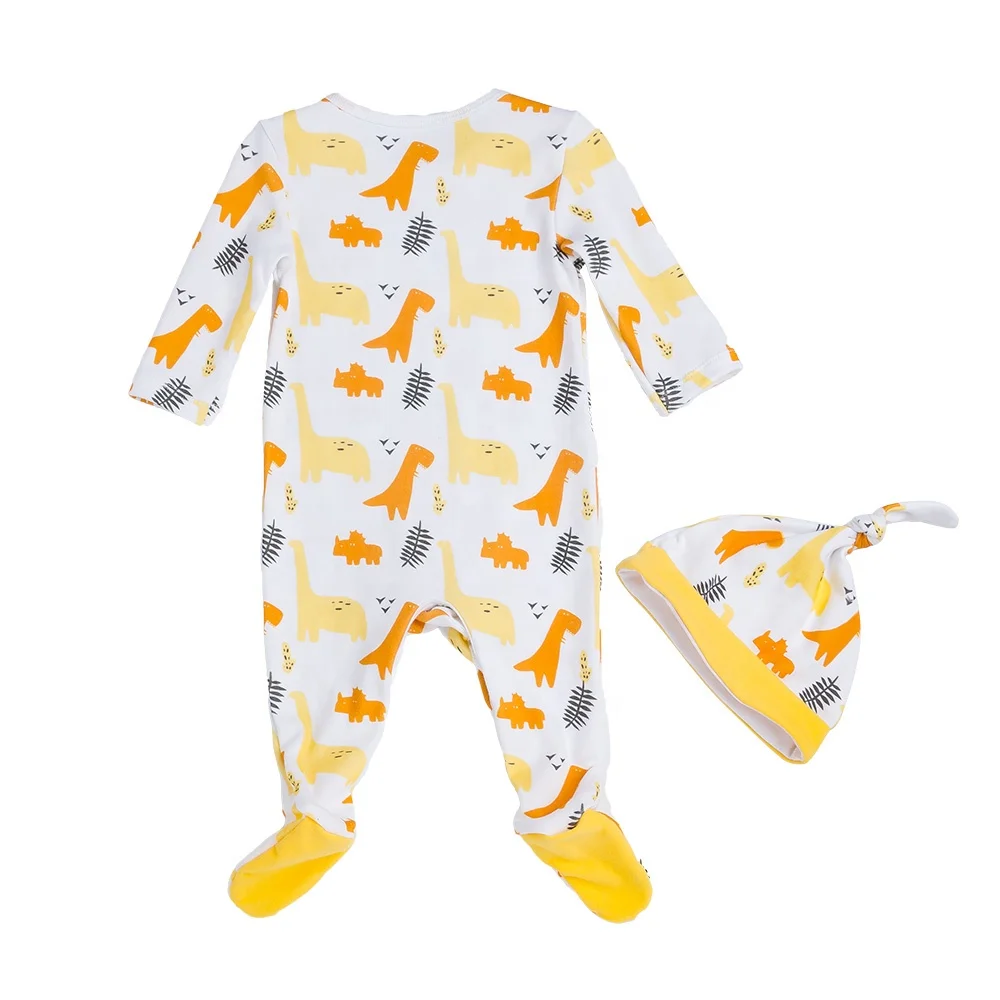 
 Детский комбинезон ChengXi, одежда унисекс, хлопковый Детский комбинезон с длинным рукавом и шапкой для новорожденных  