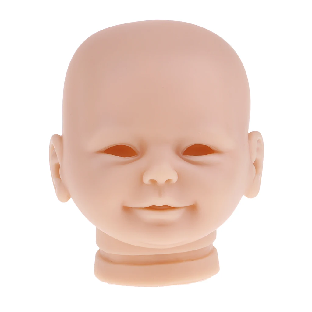 Realistic Awake Baby Doll Head Mold 20 inch Reborn Doll Kit Supplies