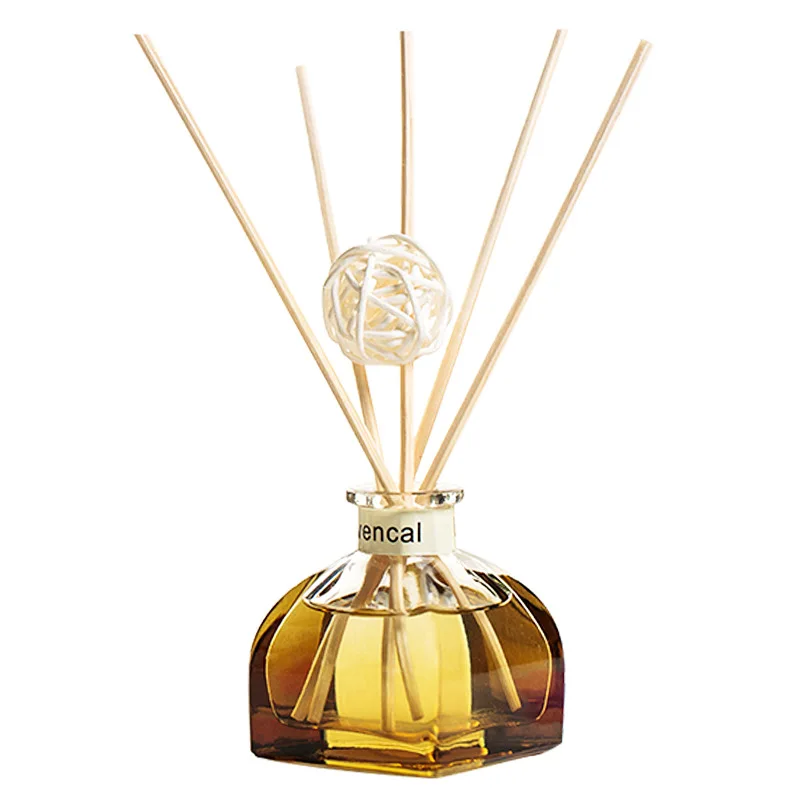Scent Custom Empty Sola Packaging Double Wall Glass Fragrance Amber Bottle Silver 50ml Reed Diffuser