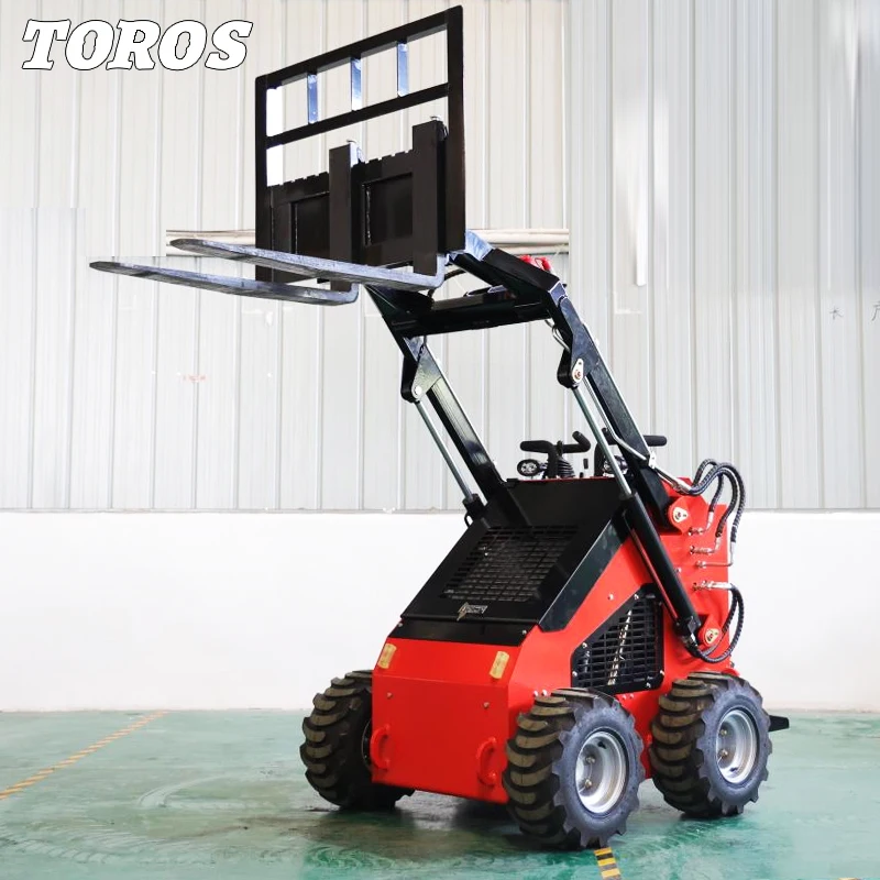 Small Agriculture Machinery Wheel Skid Steer Laoder Wholesale Customize Mini Skid Steer Loader Chinese High Quality Minicargador