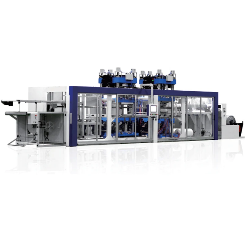 Large Fully Automatic Disposable Cup Plate Making Machine Thermoforming Machine PET Plastic Trays