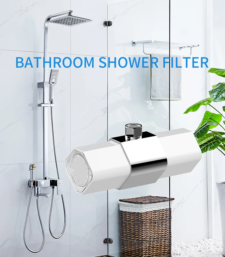 Soft water remove chlorine in bath water to protect the hair and skin water filter shower skincare