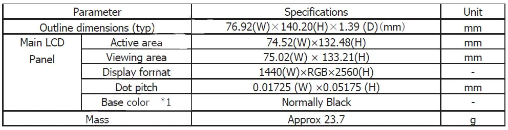 6' 1440*2560 LS060R1SX01 47um MIPI IPS TFT LCD display screen 3D printer Allwinner H3 VR Projector helmet  HMD