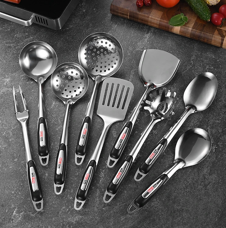 Stainless Steel 9-Piece Cooking Utensil Accessories Kitchen Cooking Gadgets kitchen utensils 2024