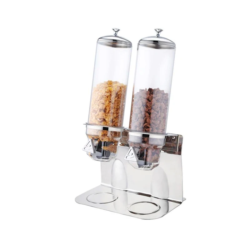 Stainless Steel  Cereal Dispenser Multi Food Storage Container Corn Flakes Dispenser for Hotel and Restaurant