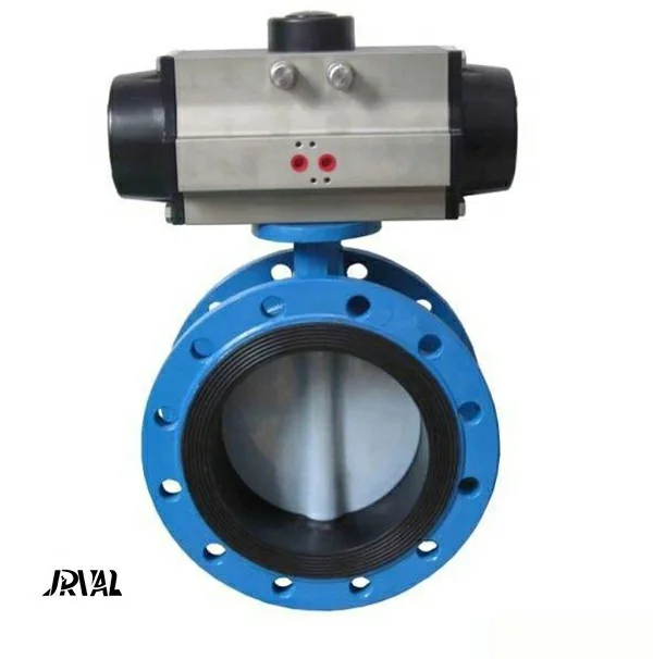Electric Butterfly Valve Supplier Direct Sales 6 inch Motorized Double Flange Powder Butterfly Valve DN150 AC220V