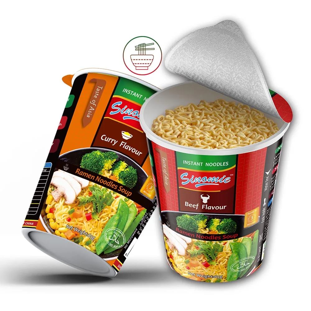 Китайская оптовая продажа Халяльные виды лапши фаст-фуд ГОВЯЖЬЯ чашка лапша быстрого приготовления