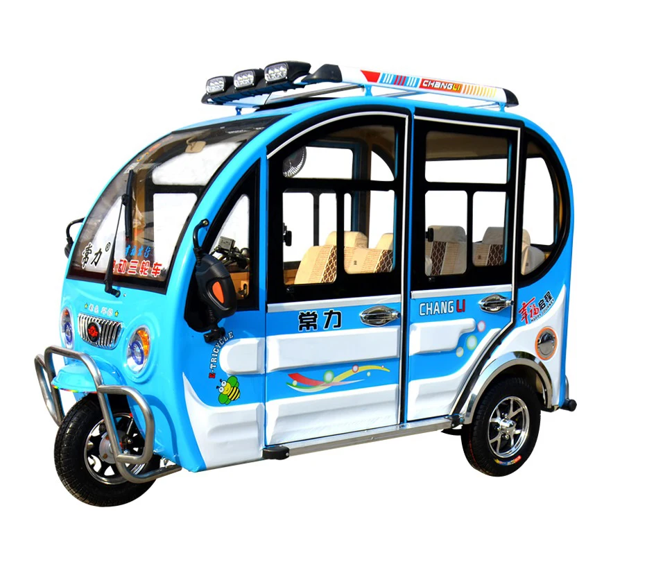 Changli Manufacturing New Design, Fully Enclosed Four - Door Electric Tricycle