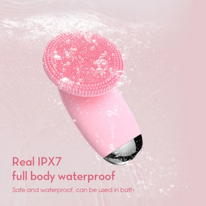 
Vkk Supplier Electric Face Pore Cleanser Skin Care Beauty Facial Cleansing Brush Device 