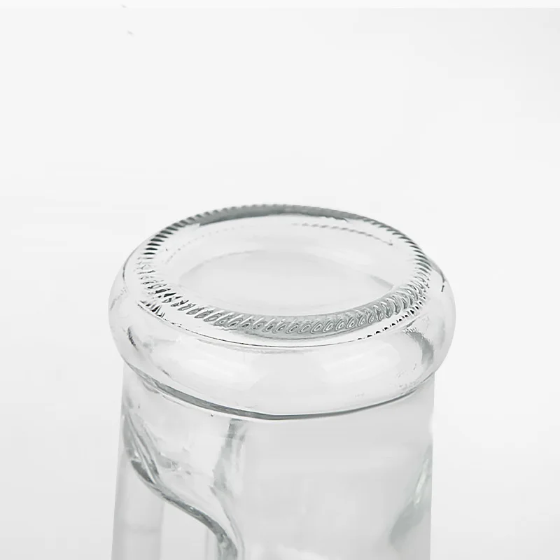 New Design Clear Swing Top Beer Brewing Bottle With Handle for Fermentation Kombucha Kefir Juice Tea 8oz 16oz