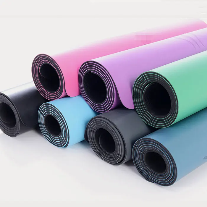 Экологичный коврик для йоги из натурального каучука с пользовательским логотипом и стандартной линией