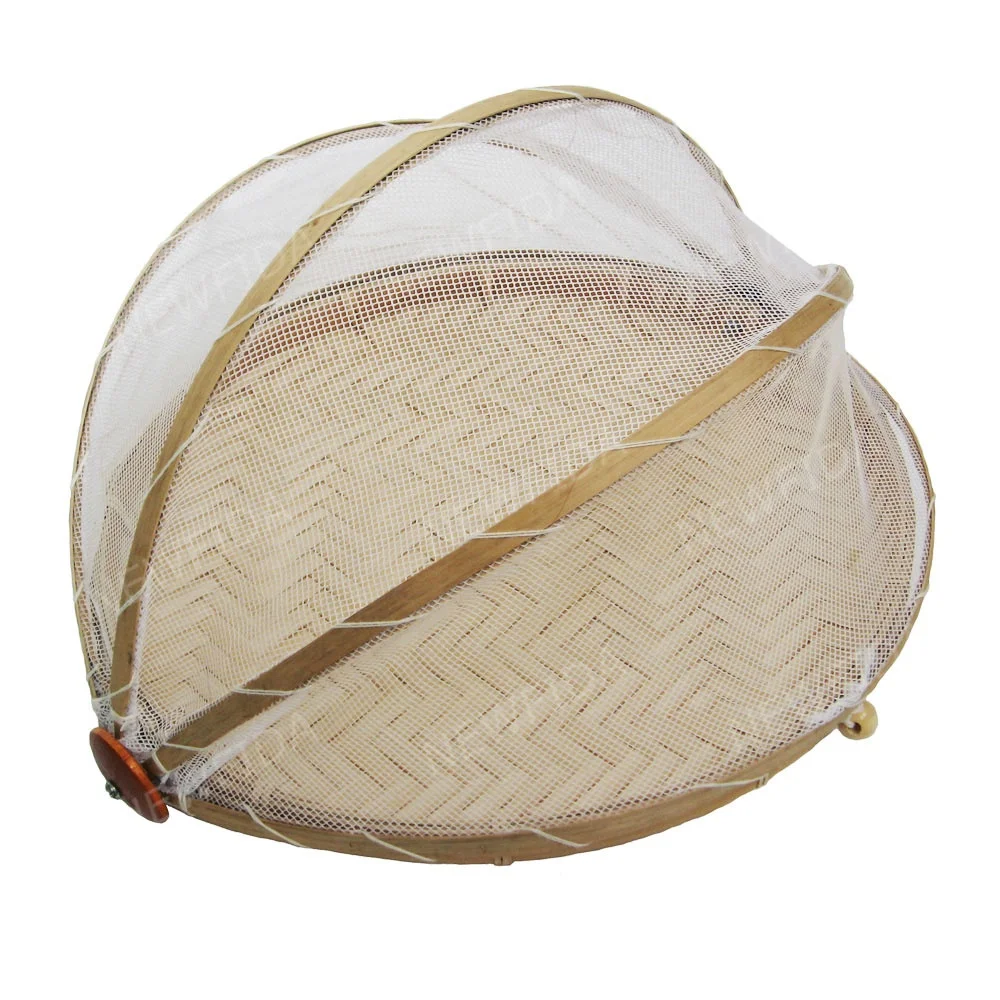 Eco-friendly Handmade with Net Cover Type B Bamboo Folding Basket