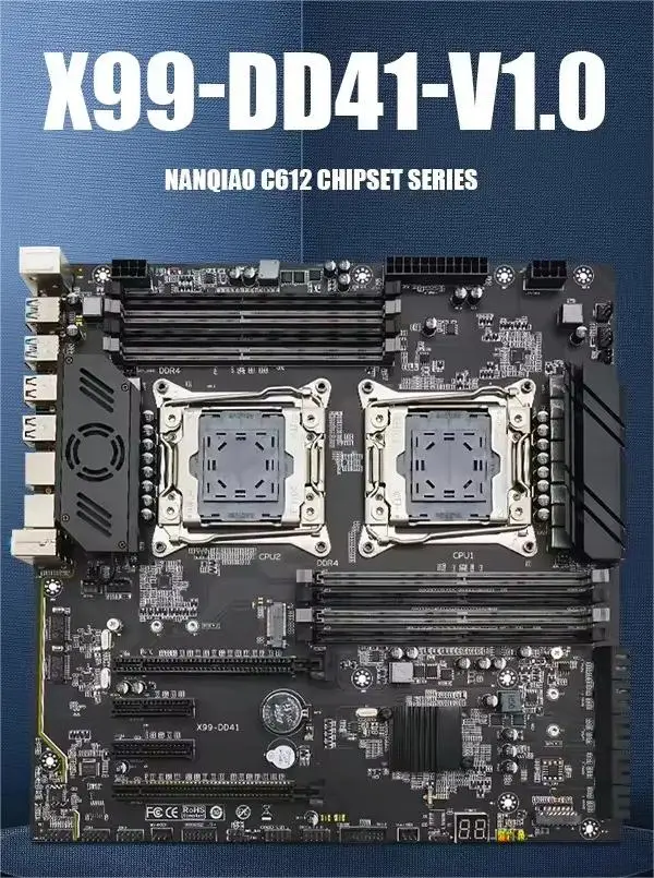 C612 Chipset X99 dual cpu LGA2011-3 ATX DDR4 Dual E5 x99 mainboard gaming pc motherboard