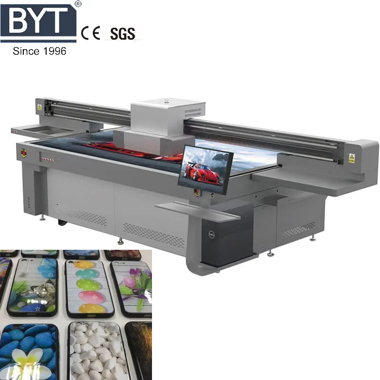 Varnish printing  UV Printer BYT-2513P-G6 Wood Glass Metal Acrylic Ceramic Tiles  Printing