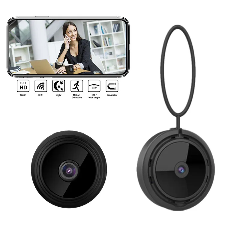 1080P перезаряжаемая Wifi домашняя охранная шпионская Скрытая камера видеозапись ночного видения беспроводная шпионская камера для Android