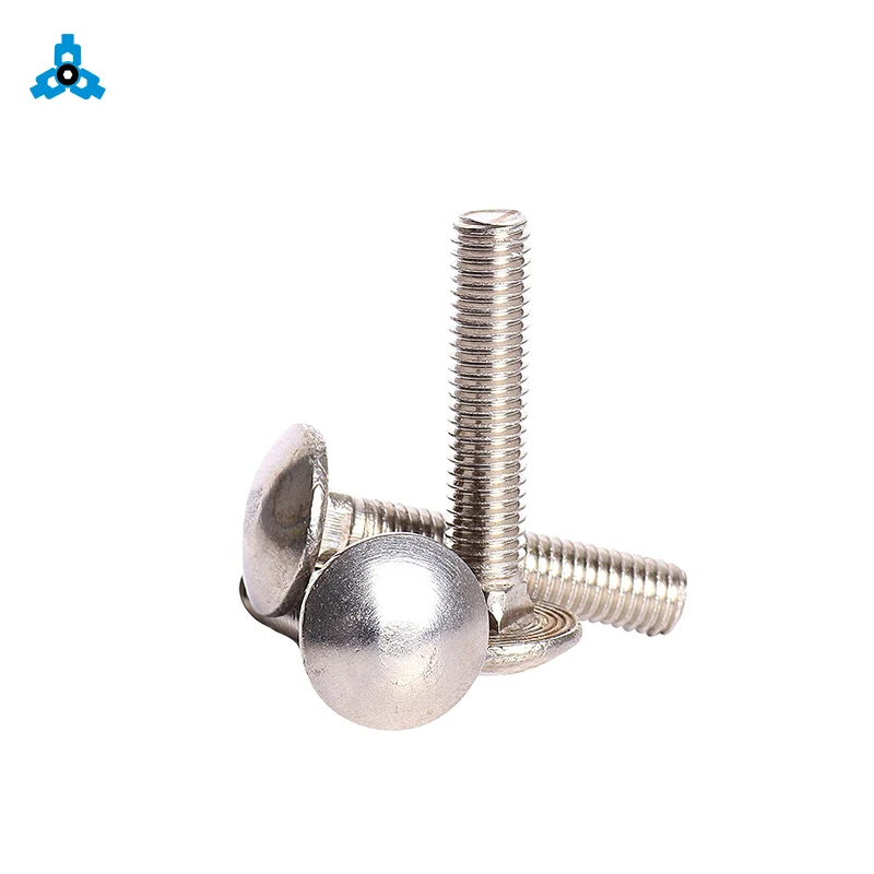 DIN603 Carriage Mushroom Head Square Neck Bolts Stainless Steel OEM Stock Support