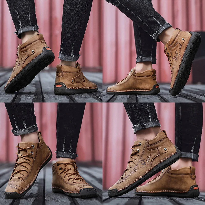 Wholesale italian leather casual shoes for men custom genuine leather dress shoes