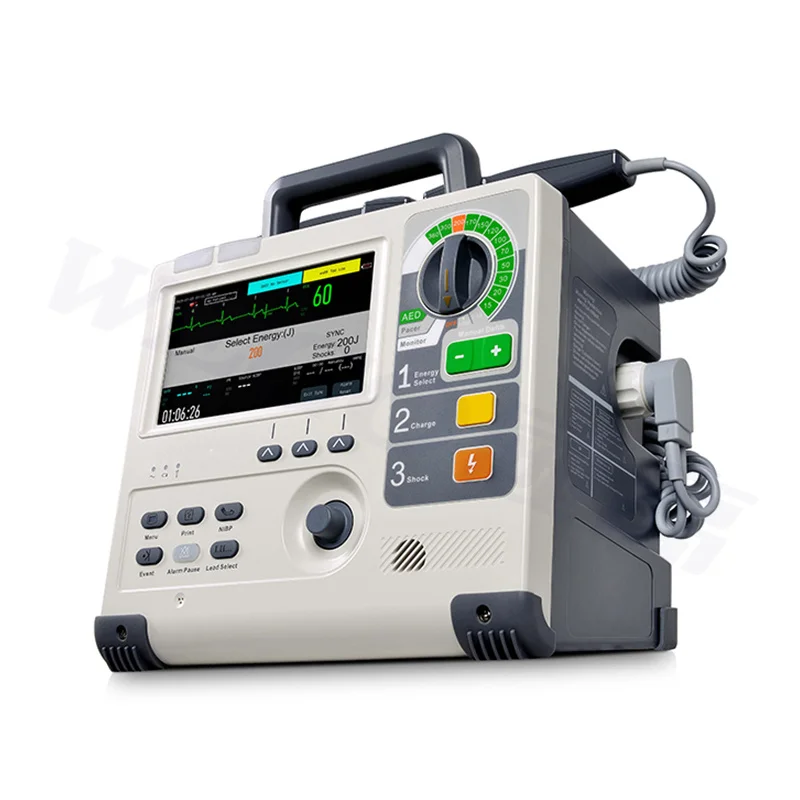 S8 First-Aid Medical Aed External Defibrillator Monitor Defibrillation and Monitoring