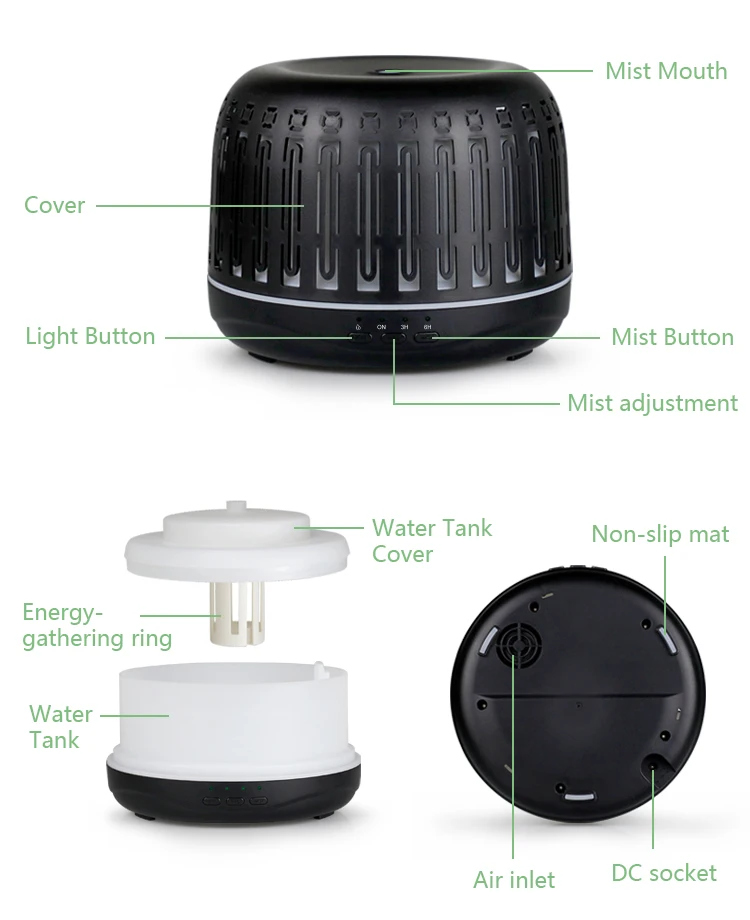 Multi functional Baby Big Fog Air Purifier with Fan and Light Top Fill Large Room FoShan Large Humidifier