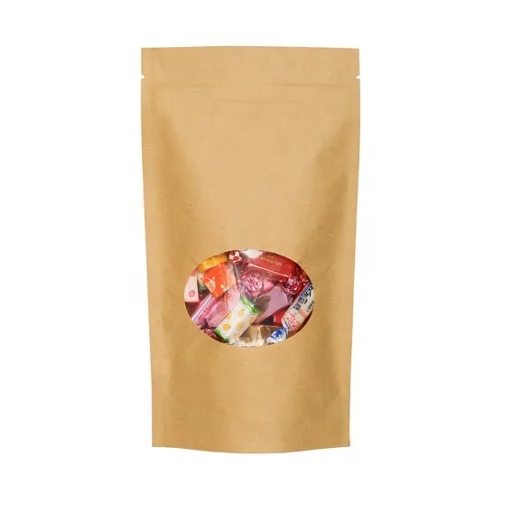  1 OZ - 32 Упаковка из алюминиевой фольги пакет крафт-бумаги Дой пак с молнией гибкая упаковка стоячие барьерные