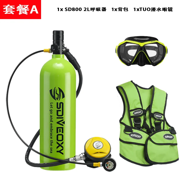 Diving Breathe Underwater Set Bottled Water Sports Diving Spearfishing Small Portable Air Cylinder Diving Accessories