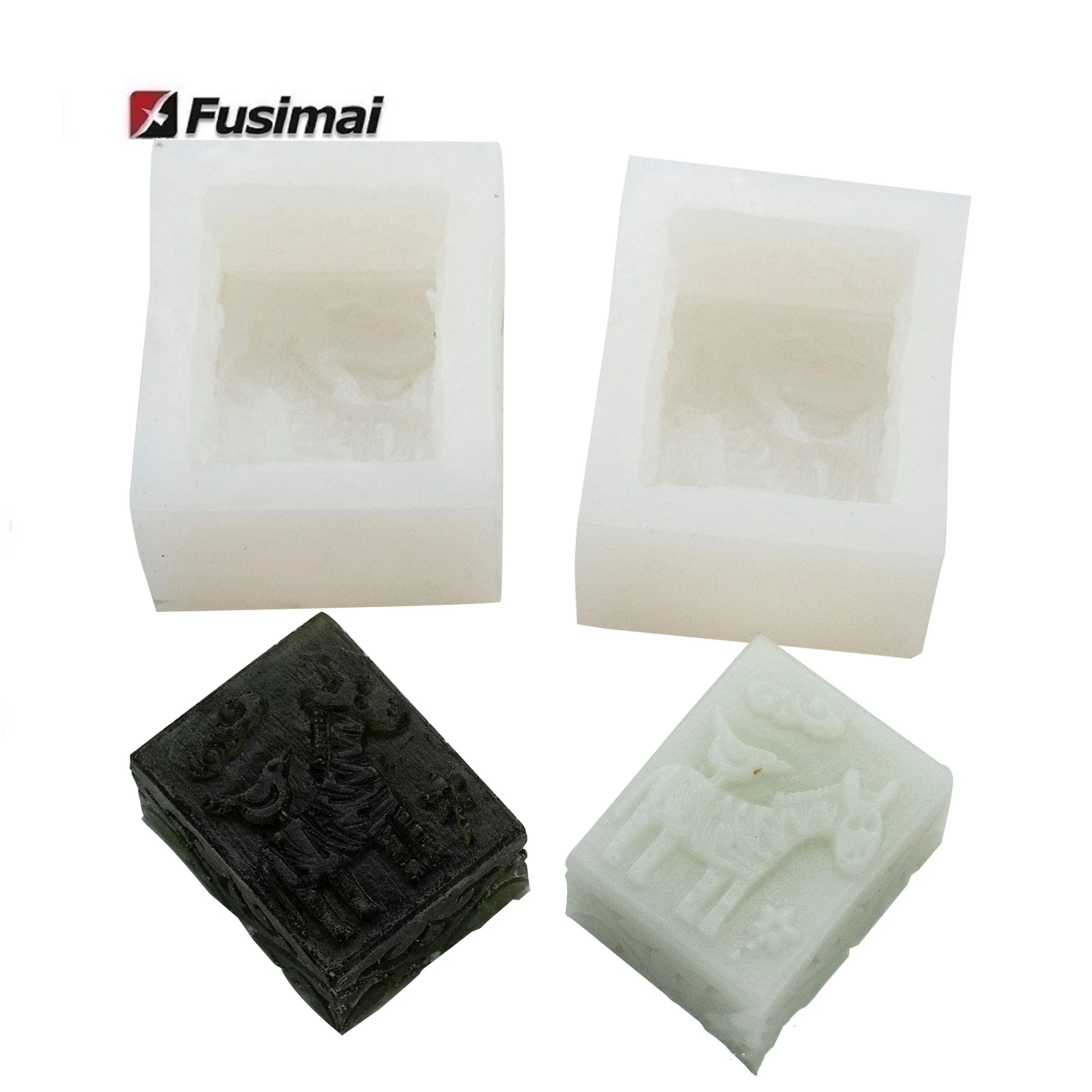 Силиконовые формы для мыла Fusimai, прямоугольные силиконовые формы для мыла с жирафом