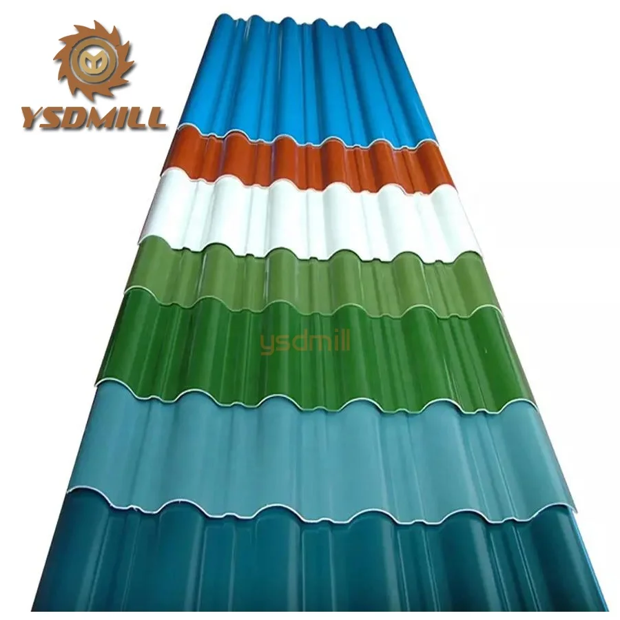 12 Waves Ral Color Coated Galvanized Corrugated Steel Sheet / GI / PPGI Roofing Plate