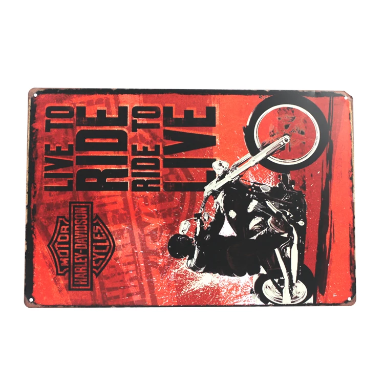 Недорогой винтажный жестяной металлический знак для украшения дома