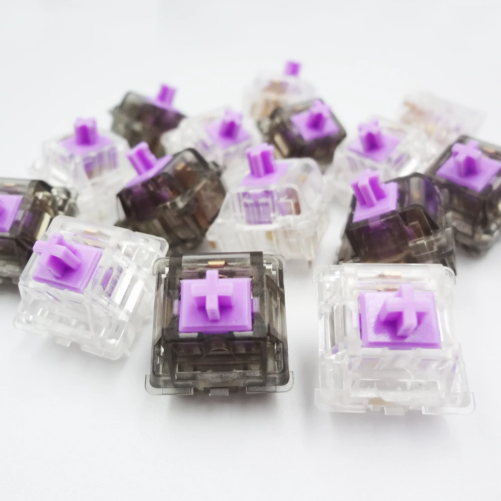DUROCK Full Nylon Switches 5 pins RGB Linear Switch 55g 62g 63.5g 65g 67g 78g Mechanical Keyboard switches