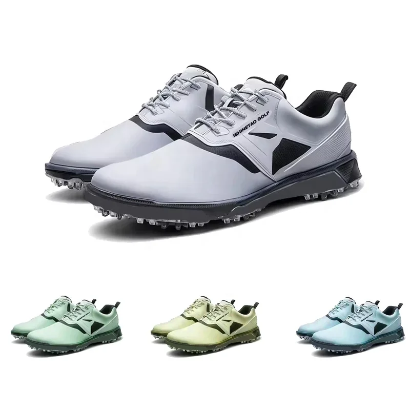 Golf Sport Outdoor shoes Comfortable Non-Slip Breathable High-Quality Professional Leather Foot Golf Sneakers Men