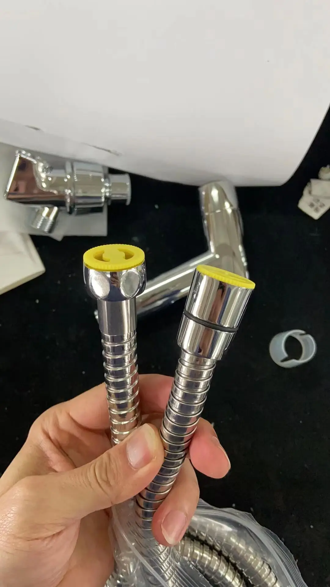 EPDM Stainless Steel Shower Hose Chrome Handheld Shower Head Hose