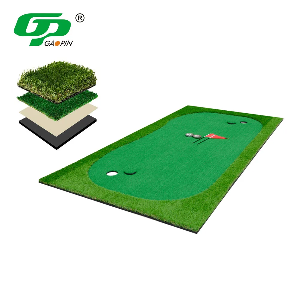 Custom Outdoor Large Putting Mat Golf Training Aids Mini Golf Artificial Grass Putting Green Mat