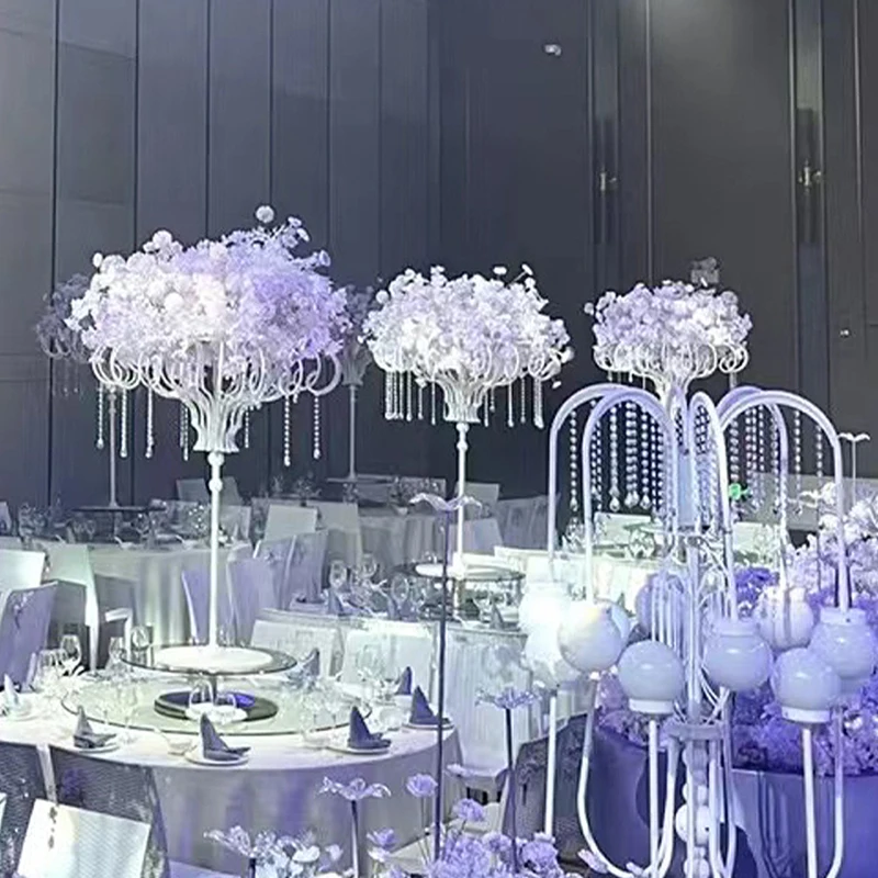 Luxury Wedding Table Centerpieces Wedding Table Centerpieces Flower Arrangement Vases Metal for Wedding Road-Leading Home Decor
