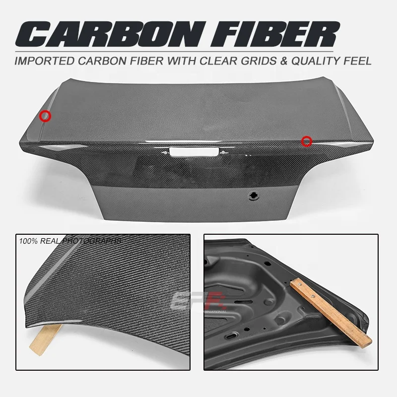 Durable Rear Trunk For Nissan R34 HR34 Skyline Sedan OE Type (4 Door model only)Carbon Fiber Material