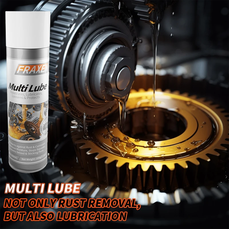 Mult Lube Chain Lube Car De-rust Lubricating Spray Rust Remover Multi Purpose Anti Rust Pro Lubricant Spray Aerosol