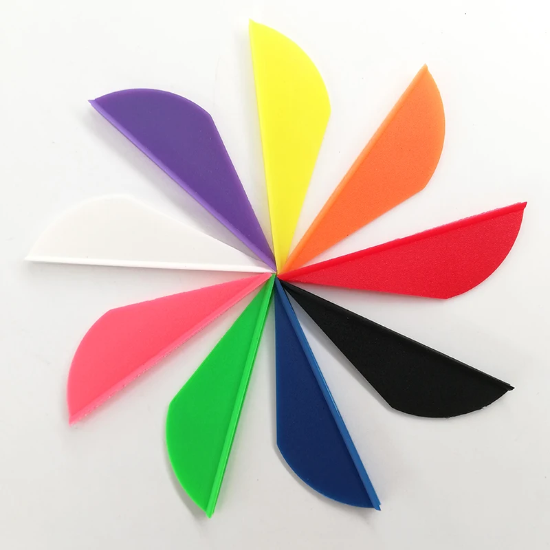 Customized LOGO Arrow Vanes Fletches Feather Fletching for Fiberglass/Carbon Arrows Shaft Compound Recurve Bow Hunting Archery