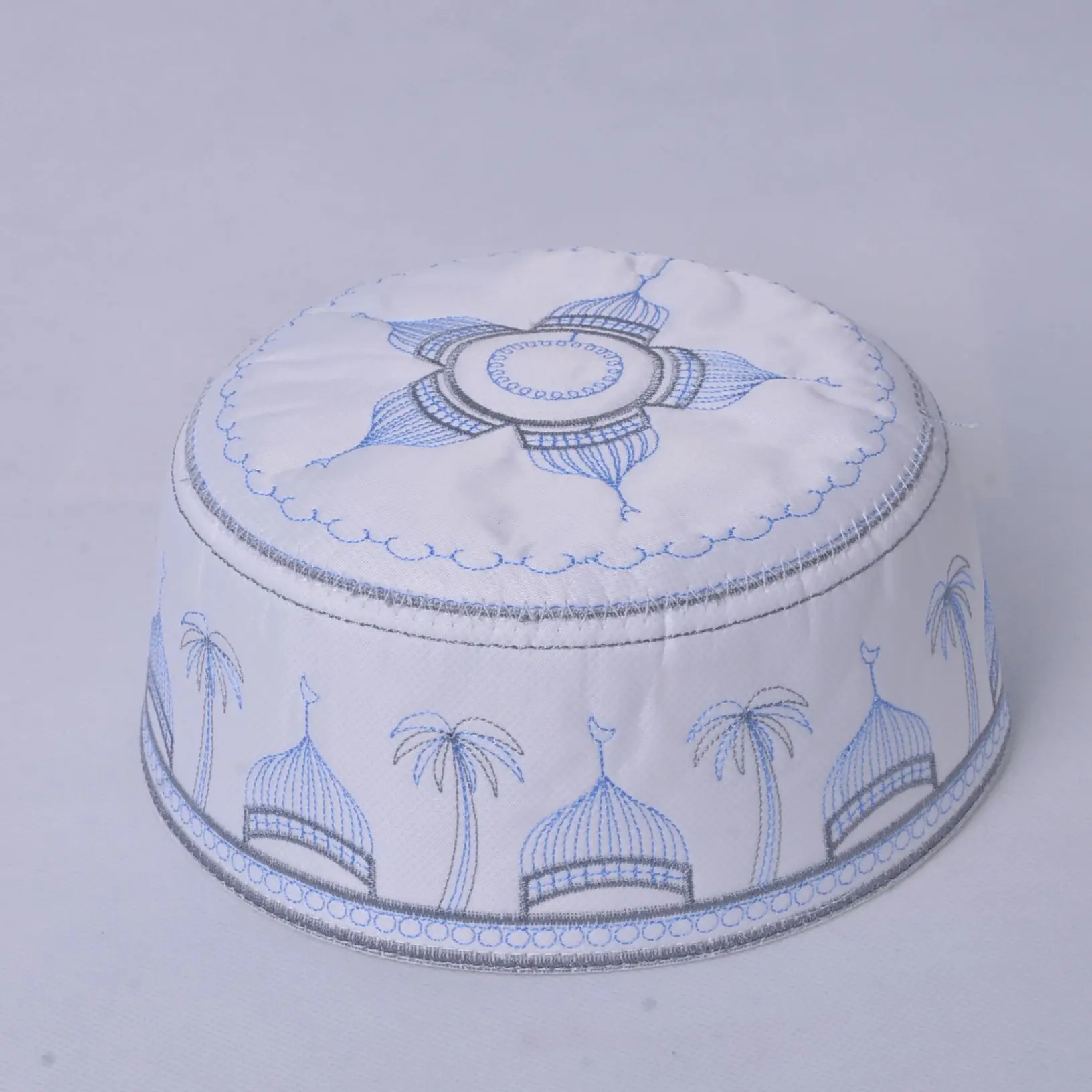 Белая мусульманская молитвенная шапка Kufi Омани намаз