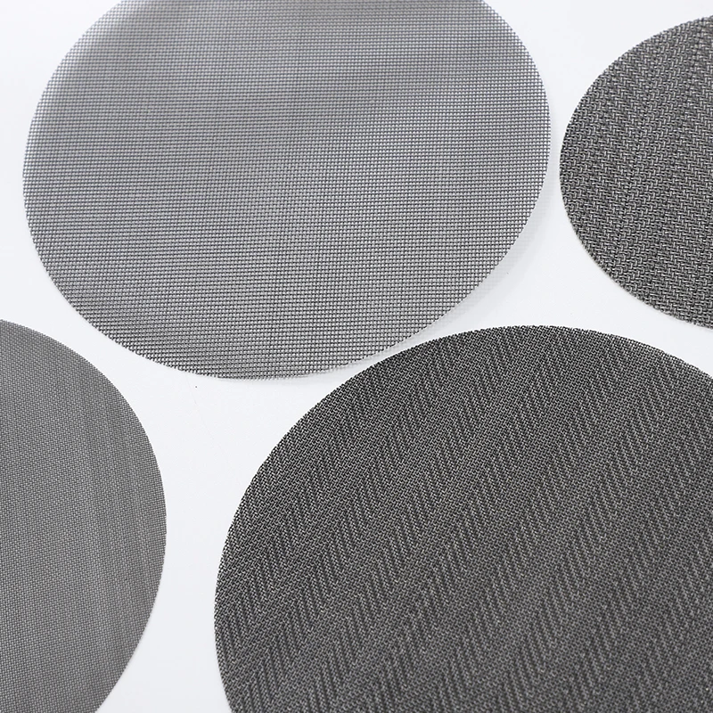 0.001-1mm 8micron-15000micron Dutch Plain Twill Weave wire mesh filter disc