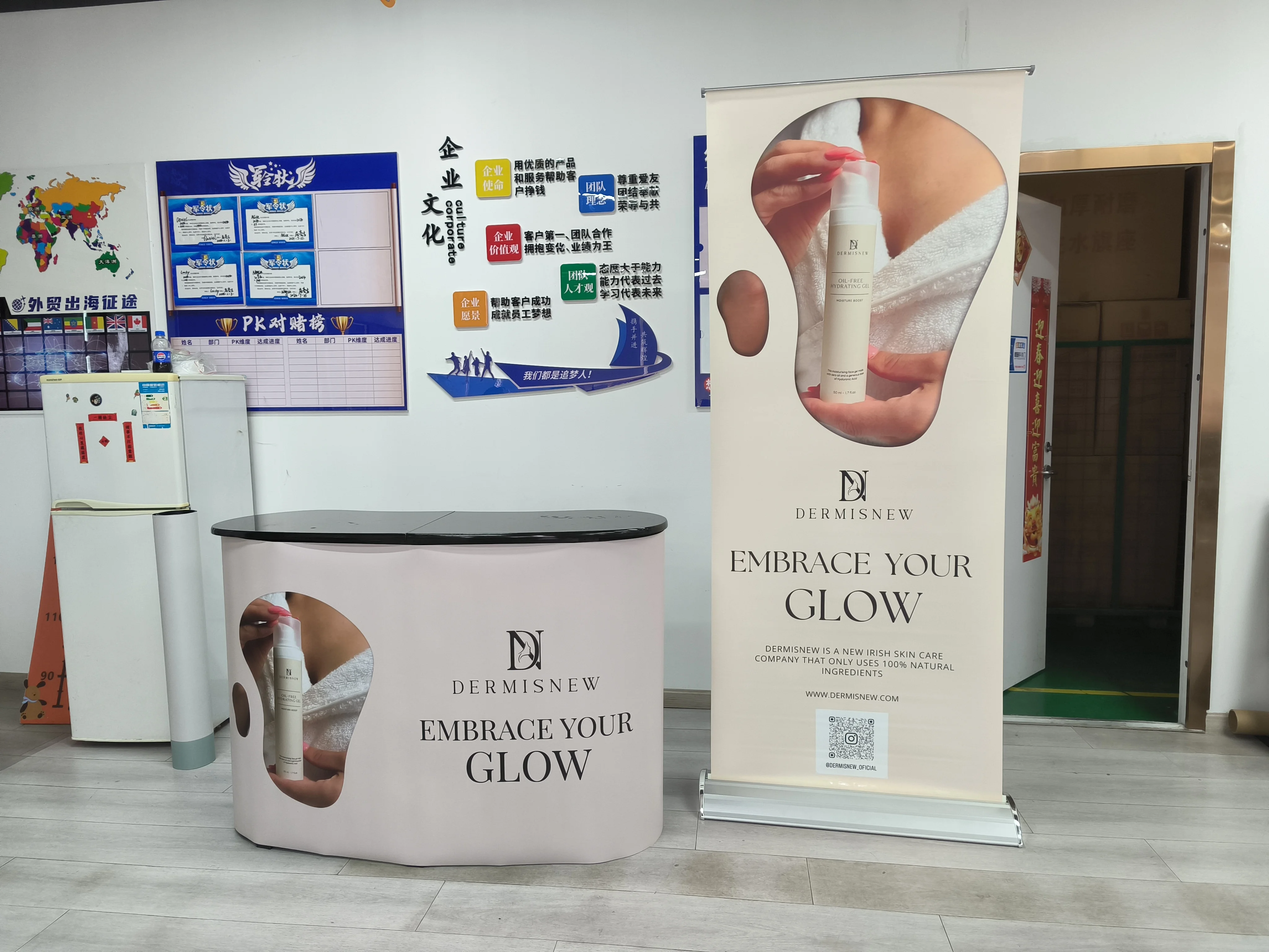 Hot Sale Trade Show Table Exhibition Event Festival Promotion Folding Table Custom Printing Pop Up Counter