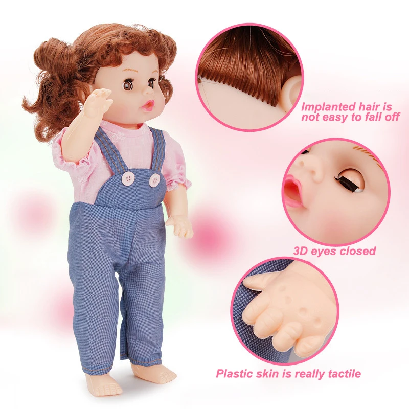 16 inches drinking water pee cry doll toys newborn gift baby 6 sounds IC soft real sicicone reborn bath series dolls for girls