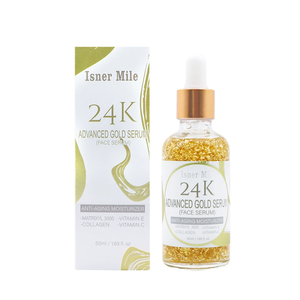 Collagen 24K gold Facial Serum with Matrixyl 3000 and Vitamin C for Anti Aging