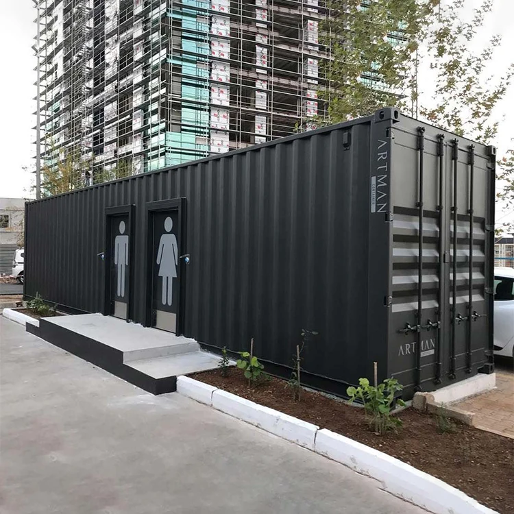 Mobile Temporary Container Public Toilet Container Toilet Blocks